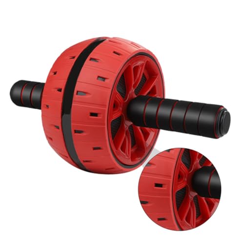 Happyyami Silent Ab Roller Wheel with Large Design and Knee Mat Abdominal Muscle Trainer for Home Gym Fitness Suitable for Men Women Beginners and Experts