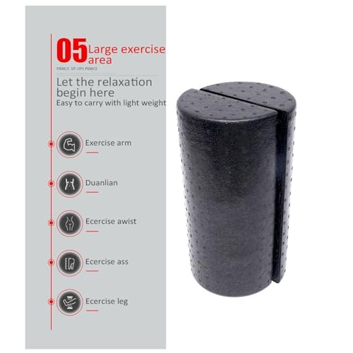 Soft Half Foam Roller - Half Round Massage Cylinder, Density Fitness
