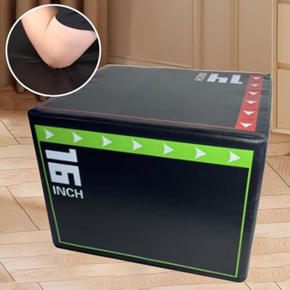 Jump Box Plyometric Platform Exercise Step Box Agility Conditioning Box Anti Slip Foam Sponge Material Suitable for Women Children Home Gym Training, 40cmx30cmx35cm