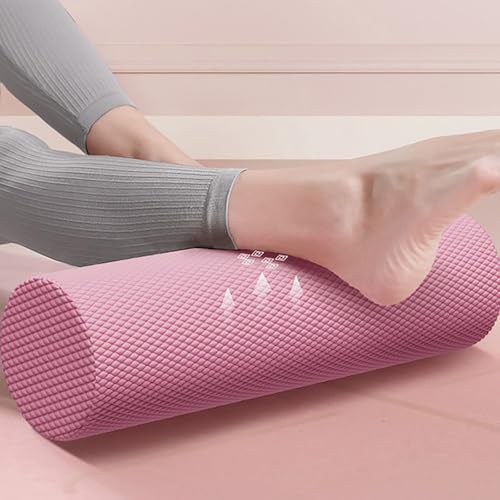 2026 Upgrade Eva Long Foam Roller for Back, Standard Compact Textured Foam Roller for Muscle Relif, Trigger Point Massage Roller for Legs, High-Density Massage Roller for Home (Pinks#A) - color: Pinks#a