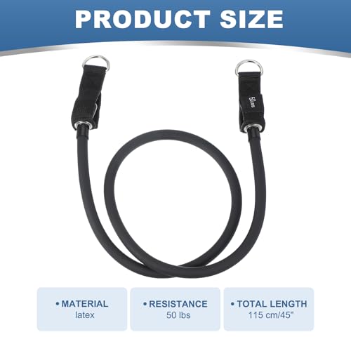 PATIKIL Resistance Tube Bands, Stackable Single Resistance Band Exercise Band Stretch Band for Working Out Man Home Fit
