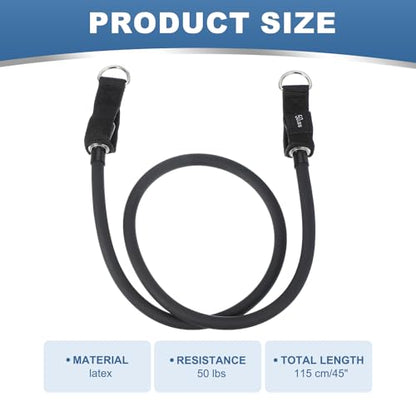 PATIKIL Resistance Tube Bands, Stackable Single Resistance Band Exercise Band Stretch Band for Working Out Man Home Fit