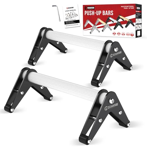 Push Up Bar - Heavy-Duty Stainless Steel Pushup Stands with Non-Slip Base, 660LB Capacity, Portable Home Gym Equipment for Strength Training & Floor Workout - color: 12.7inch-Black-AI&304SUS
