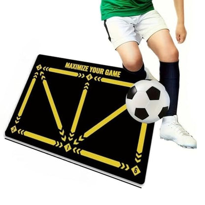Soccer Training Mat, 15.75×23.62 IN Non-Slip Absorbent Stain Resistant Practice Pad for Indoor & Outdoor Football Training