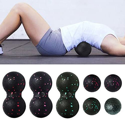 Lacrosse Myofascia Ball Peanut Massage High Density Lightweight Fitness Body Fascia Exercise Relieve Pain Yoga