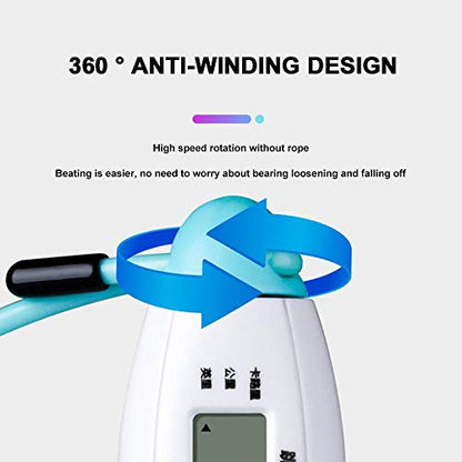 Jump Rope Digital Counter for Indoor,Outdoor Fitness Training Boxing Adjustable Calorie Skipping Rope Workout for Women,Men