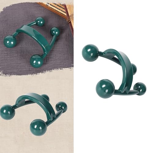 2 Pack Pressure Point Massage Tool Palm Massage Tool Multi Trigger Point Massager Handheld Back Massager for Upper Back Shoulder Blade Lower Back Knot Head Neck Stiffness Muscle Tension Relief