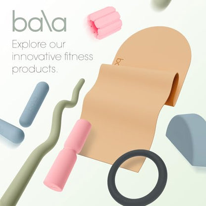 Bala Hourglass Foam Roller (Blush) - Soft Density Back Roller Foam for Physical Therapy, Deep Tissue Muscle Massage, Flexibility & Stretching - Workout Roller for Yoga, Neck, Back & Legs Exercise