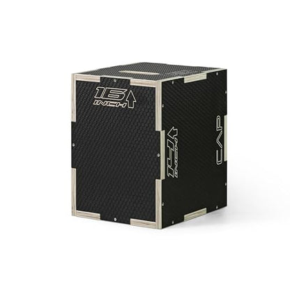 CAP Barbell 3-in-1 Plyometric Box | Multiple Styles and Sizes - size: 16in x 14in x 12in, style: NON-SLIP