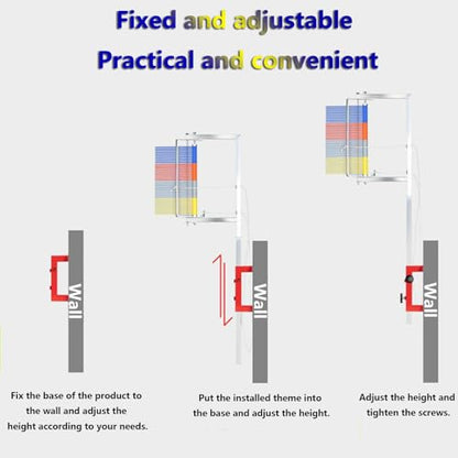 Wall Mounted Jump Test Tool, Outdoor Sports Vertical Measurement Instrument, 4 Colors Available, Mount, Basketball, High Tester (4 Colors)