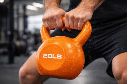 Kettlebell for Strength Training, Durable Weight for Home Gym Workouts, Wide Comfortable Grip Handle for Full Body Fitness