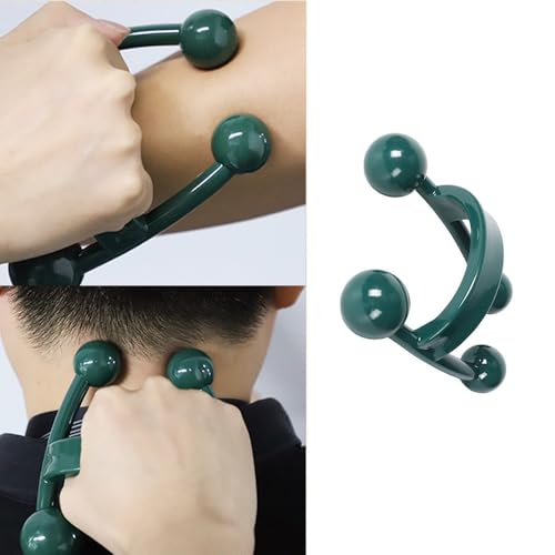 2 Pack Pressure Point Massage Tool Palm Massage Tool Multi Trigger Point Massager Handheld Back Massager for Upper Back Shoulder Blade Lower Back Knot Head Neck Stiffness Muscle Tension Relief