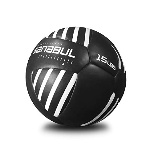 Sanabul Lab Series 14-inch Medicine Ball for Exercise Cross Training Essential Core Workouts and Explosive Fitness Exercises Weighted Ball