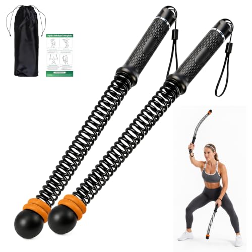 2-Pack Cordless Battle Ropes with Adjustable Weights, 3 lbs Total (1.5 lbs Each) Weighted Ropeless Training Ropes for Home Gym & Apartment, Silent Indoor HIIT Workout Equipment for Men & Women