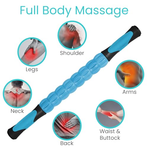 Vive Massage Stick Roller for Muscle, Back, Legs - Deep Tissue Body Fascia