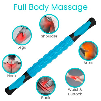 Vive Massage Stick Roller for Muscle, Back, Legs - Deep Tissue Body Fascia