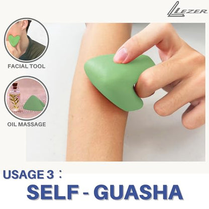 LEZER Large Trigger Massage Point, Manual Massage Ball, Muscle Knot Release Tool, Deep Tissue Relief, Hip Flexor Iliacus Back Psoas Hand Foot Myofascial Physical Therapy, 3.5 inｘ3 in, Green - style: 06 - Large Trigger Green
