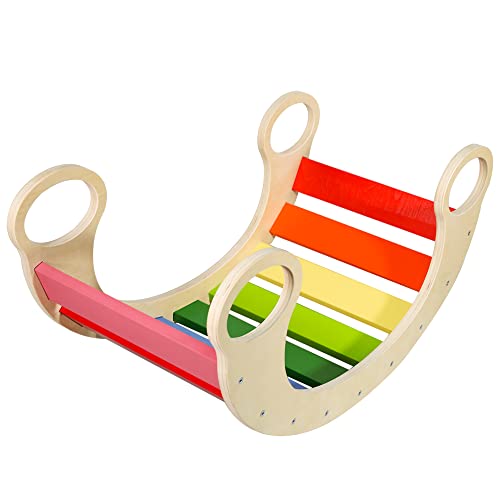 Waldorf Wooden Rocking Play (Rainbow)