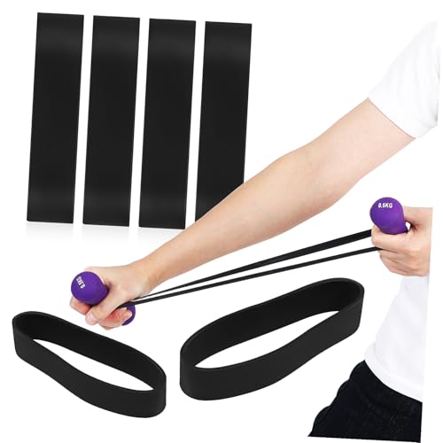 8 Pcs Strong Rubber Resistance Bands for Muscle Stretching and Strength Training Portable Elastic Exercise Bands for Gym Office Travel Workouts