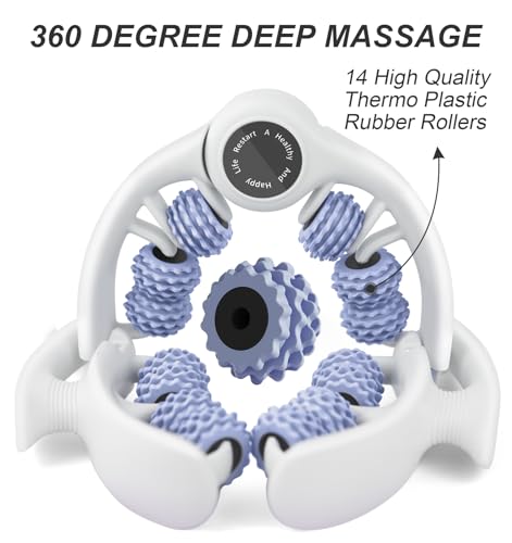 COSTWELL Cellulite Massager, Cellulite Remover Muscle Roller,360° Deep Tissue Massager for Leg, Neck,Calves, Arm,Thighs, Back,Manual Massager Foam Roller Fascia Massage Tool for Muscle Relieve. (Blue) - color: Blue