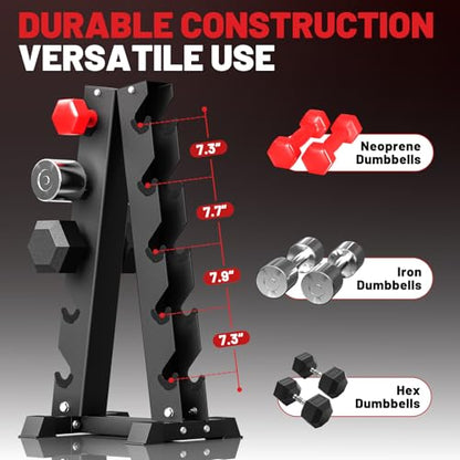 Hex Dumbbell Sets with Rack, 85-560lb Dumbbell Weight Set & Storage Rack - size: 210lb (5, 15, 20, 30, 35lb)x2& Rack