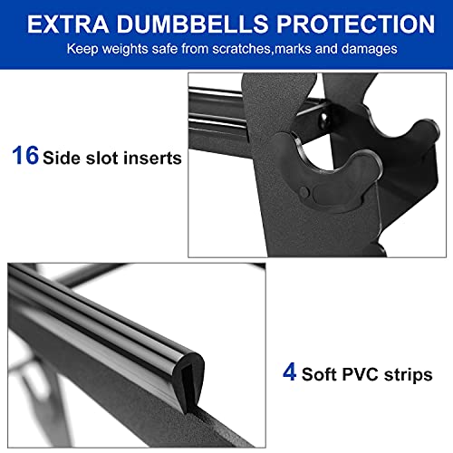 XPRT Fitness Compact Heavy Duty Dumbbell Rack | 400 lbs Capacity 2-Tier Steel Frame | Fits 5–30 lb Dumbbells | Space-Saving A-Frame Design for Home Gym