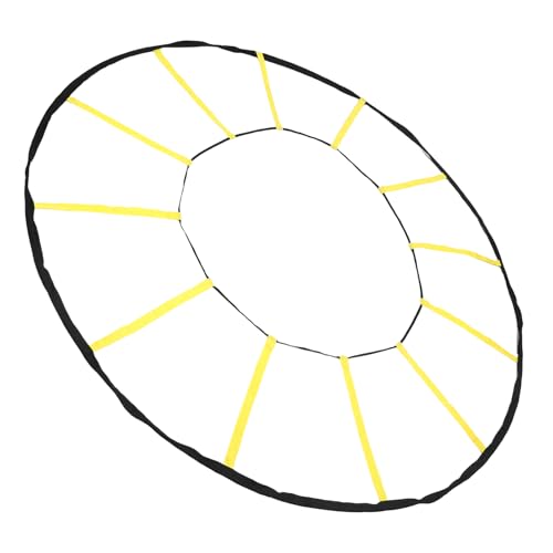 Goshyda Agility Enhancing Circular Training Ladder with 12 Rungs for Soccer Basketball, Durable Nylon Material, Indoor & Outdoor Use