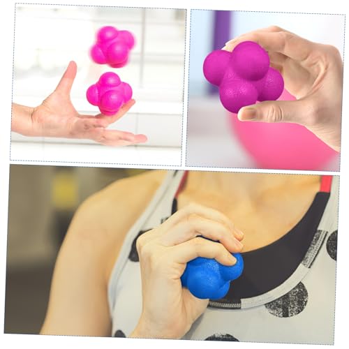 SUPVOX 6 Pcs Hexagonal Reaction Balls Agility Trainer with High Difficulty for Soccer Basketball Volleyball Football Training Hand Eye Coordination and Reflex Speed