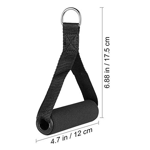 Gym Exercise Handles, Foam Door Anchor，Replacement Handle Attachments for Cable Machine Pulleys, Resistance Band and Strength Trainer, Pull Down Workout Accessories, Home Gym Add On Equipment