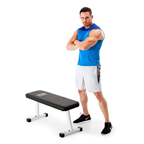 Marcy Flat Utility Flat Strength Training Home Gym Lifting Weight Bench (2 Pack)