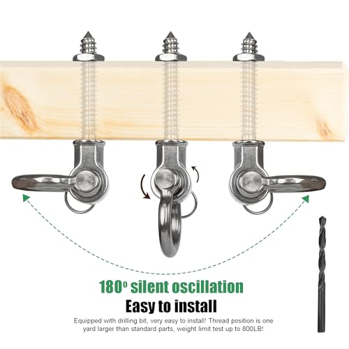 6Packs Heavy Duty Swing Hangers Permanent Anti Rust Bearing - size: 6 inch Style 3