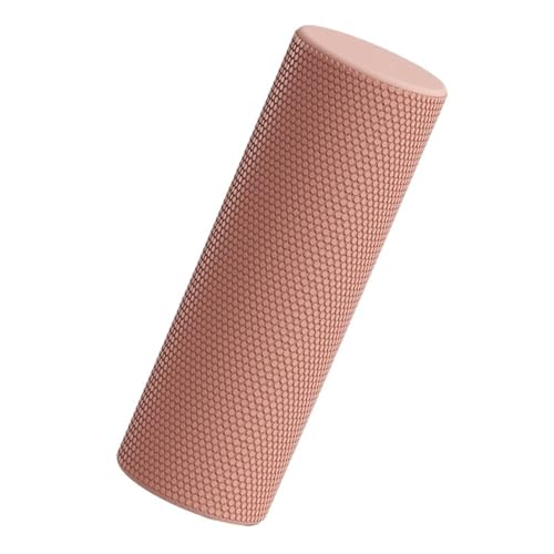 EVA Foam Roller - Beginner-Friendly Solid Textured Massage Roller for Muscle Relaxation, Back Rolling & Fascia Release - Yoga Fitness Tool(Coral Pink,Small) - color: Coral Pink, size: Small