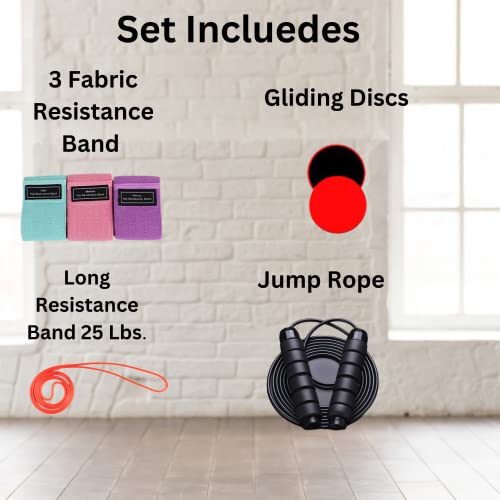 DARCON Resistance Bands Set - Exercise Bands with Non-Slip Design for HIPS & Glutes, 3 Levels Workout Bands for Women and Men