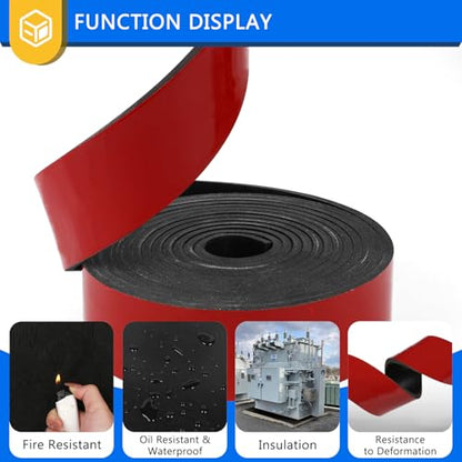 Adhesive Reinforced Neoprene Rubber Sheets, 1/4" Thick x 12" Wide x 12" Long 2-Layers Fabric Reinforced Stick Rubber Mat High Tensile Strength for DIY Gasket Material Hoses Pad - size: 12" W x 12" L, style: 1/4" Thick Stick