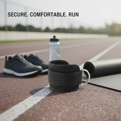 Ankle Weights with Soft Sponge Padding and Adjustable Hook and Loop Straps for Walking, Yoga, and Fitness (1 PC) - color: Black