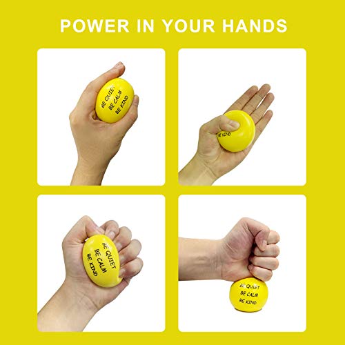 ALMAH Motivational Stress Balls for Kids and Adults (40 Pack), Stress Relief Balls, Hand Exercise Therapy Balls for Anxiety, Fidget, Tension, Manage Anger and Stress