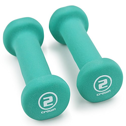 Crown Sporting Goods Neoprene Body Sculpting Hand Weights (1-Pair)