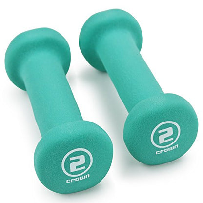Crown Sporting Goods Neoprene Body Sculpting Hand Weights (1-Pair)