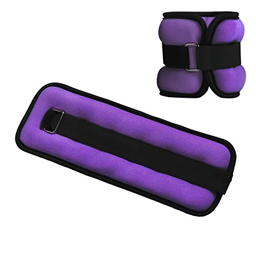 Ankle/Wrist Weights, Small Leg Arm Hand Cuff Weights for Women Kids, Exercise Equipment with Adjustable Straps for Fitness Gym Dancing Walking Jogging Gymnastics Aerobics (1 Pair)