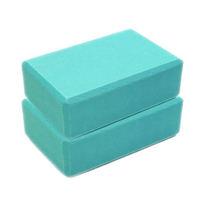 Yoga Blocks 2 Pack Supportive Latex-Free EVA Foam Yoga Blocks Set,9"x6"x3" High Density Non-Slip Surface Lightweight Yoga Block for Meditation Exercise Pilates Stretching - color: Sky Blue
