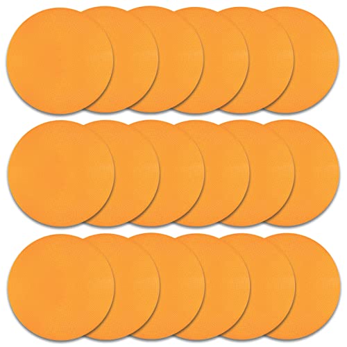 Poly Spots Spot Markers 9 Inch Multicolor Floor Dots - style: 18Pcs Orange