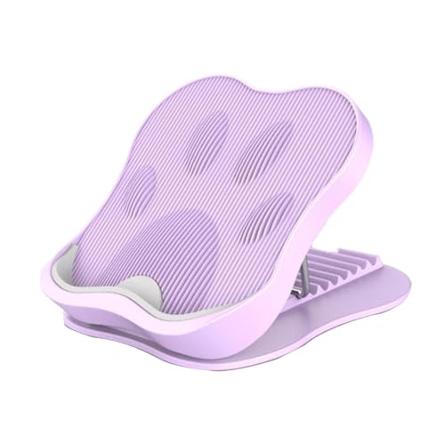 Calf Stretching Board Calf Stretcher Anti Slip Foldable Standing Leg Stretching Adjustable Fitness Board for Heel Hamstring, Pink(Violet)