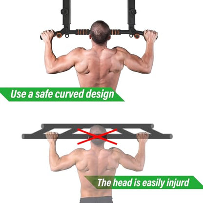 ptlsy Wall Mounted Pull Up Bar Multifunctional with Multi-grip Chin Up Bar Heavy Duty Dip Station for Home Gym Indoor Workout, Fitness Equipment, Dip Stand Supports to 440 Lbs - style: Joist Mounted Style