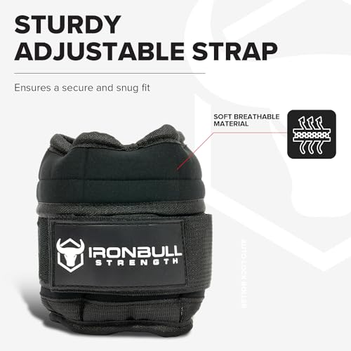 Adjustable Ankle Weights (10lbs/Pair) - Weighted Ankle Weight for Walking, Gym and Exercise - 2, 4, 6, 8, 10 LB Leg Weight Set with Straps for Women and Men - 1-5 lbs Each Ankle Adjustable for Weight Lifting - color: Black