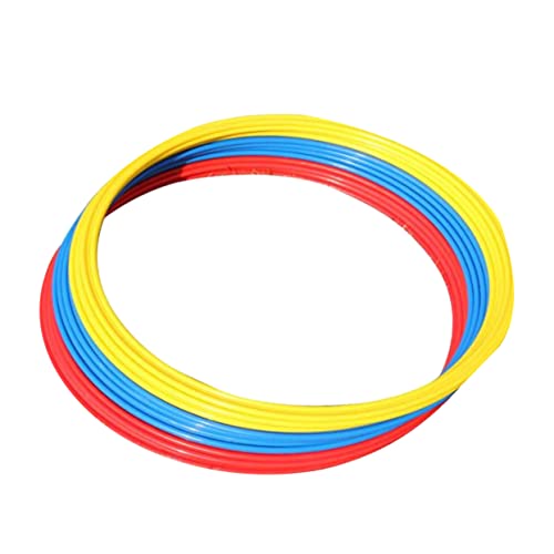 Soccer Agility Rings Set 9pcs Training Equipment for Football Basketball Abs Material
