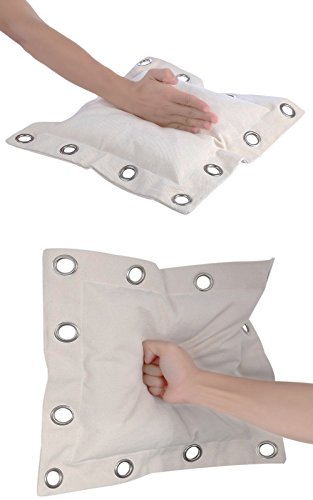 Canvas Wall Bag for Wing Chun Kung Fu Boxing Training Punch Bag Striking Sand Bag - color: White