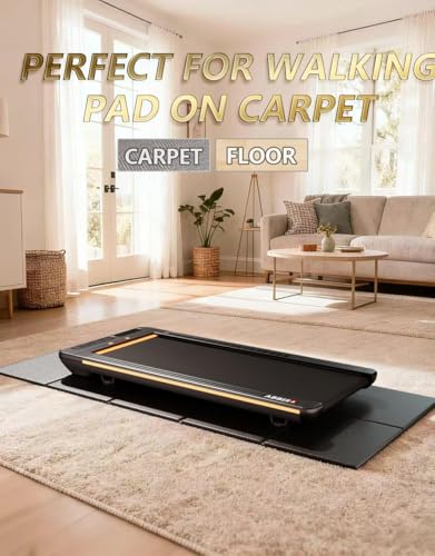63"x30" Walking Pad Mat for Carpet Floors,Under Bike Treadmill Mat for Hardwood Floor Protection,0.24" Thick Exercise Equipment Matt Compatible with Peloton Matt Stationary Exercise Bike Trainer Pad - size: 63"L x 30"W x 0.2"Th