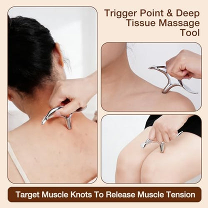All in 1 Trigger Point Massage Tool TMJ Tension Relif Face Gua Sha
