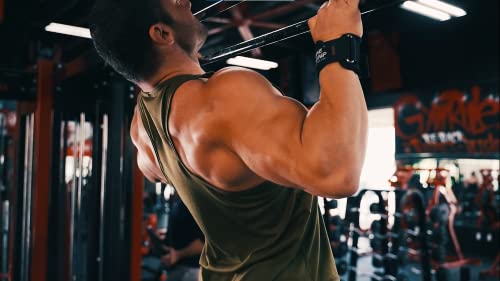 Weight Lifting Rod Hooks Heavy Duty Wrist Wraps Power Weight Lifting Training Gym Grips Straps Set of 2 - color: Classic Blue, size: MEN-Wrist Size Large
