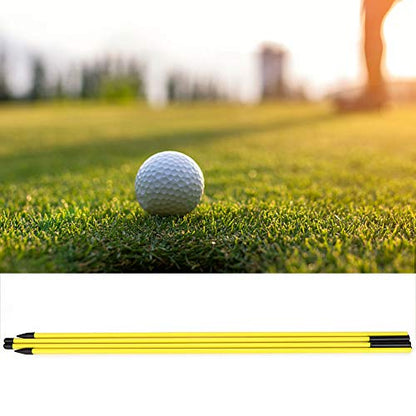 Alignment Stick, Fiberglass Practice Stick with PVC Tube, 2 Section 48.23 Inch Foldable Design, Swing Putting Line Setup Aid for Golfers Training